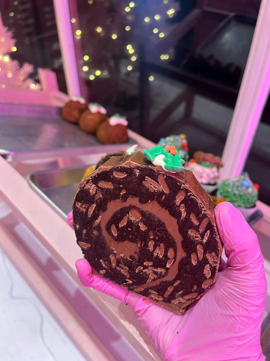 🎄Chocolate Brownie Yule Log🎄CHRISTMAS PRE ORDER