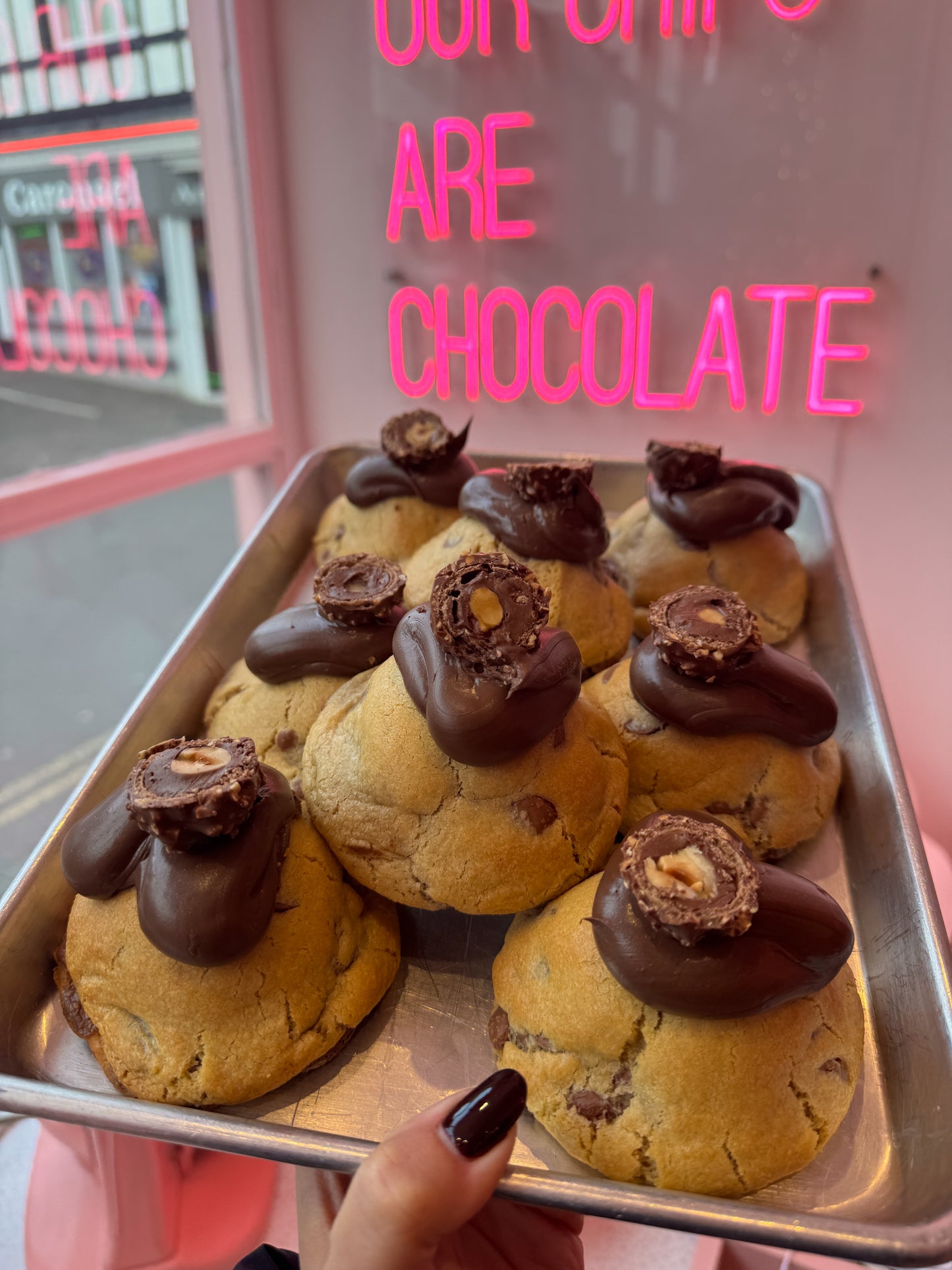 Ferrero Rocher Stuffed Cookie